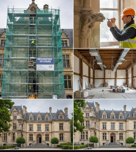 Rénovation de bâtiment, Dontreix